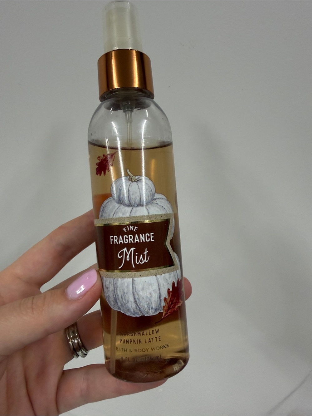 Bath & Body Works Marshmallow Pumpkin Latte Fragrance Mist - Brown/Gold